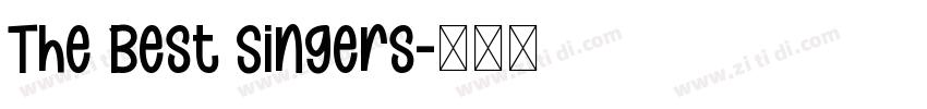 The Best Singers字体转换